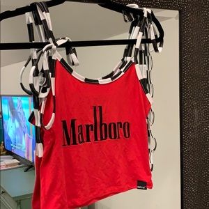 Funky OMighty Marlboro Crop Top